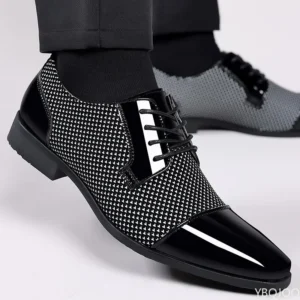 Large Size Fashionable Men's Office Formal Shoes, Low Cut Daily Comfortable Pointed Multifunctional Men's Wedding Shoes 2026