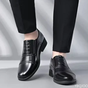 Large Size Fashionable Men's Daily Comfortable Business Office Formal Shoes Low Cut Round Toe Multifunctional Men's Wedding Shoe
