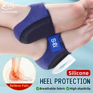 【Xxin】Heel Protectors Breathable Silicone gel Cushion Cup Heel Pain Relief Sleeve Shoe Insert