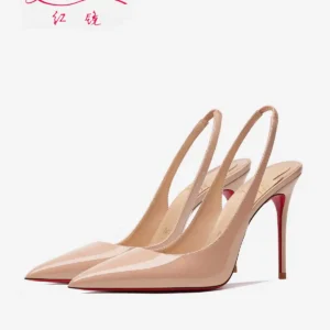 Heeled sandals Red Shiny Bottoms Naked color luxury Hollow 2025 New Elegant High Heels Sexy Slingbacks Ladies Shoes Women shoes