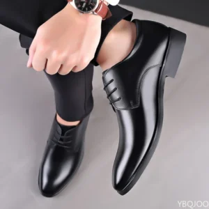Large size fashionable men's office formal shoes low cut daily comfortable pointed multifunctional men's wedding men's shoes